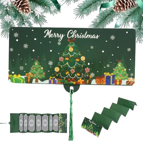 Tarjetas para dinero de Navidad – Porta dinero plegable | Tarjetas plegables con para fiestas – Para todos y para fiestas de Navidad y celebraciones