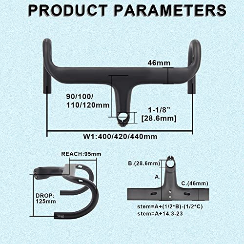 RXL SL manubrio bici da corsa rialzato manubrio