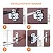 20 Pcs Cupboard Door Double Roller Catch, Kitchen Cabinet Door Latch Fasteners Door Stops Hardware Roller Catch Home Tool with Screws