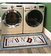 Ukeler Laundry Rug, Non Skid Laundry Room Cheap Wash House Mat Waterproof Floor Runners for Bath ...