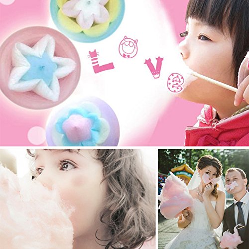 Professionelle Zuckerwattemaschine aus Baumwolle – Zuckerwatte Gerät für zu Hause, Partygeschenk – Cotton Candy Floss Maschine, elektrisch, Candy Floss Maker Geburtstag Kinder (weiß) – Bild 5