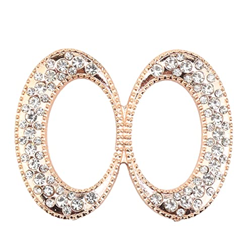 Image of Fashion Scarf Buckle Ring Clip Pin with Dazzling Crystal Rhinestone