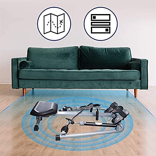 Image of Fitness Equipment Equipment Home Gym Indoor Rower Foldable Rowing Machine Adjustable 12 Stage Hd Data Display Double Track Suitable for Home Fitness Exercise