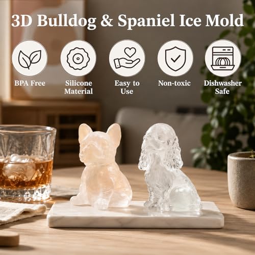 Moldes para hielo de perros, pack de 2 miniatura 3