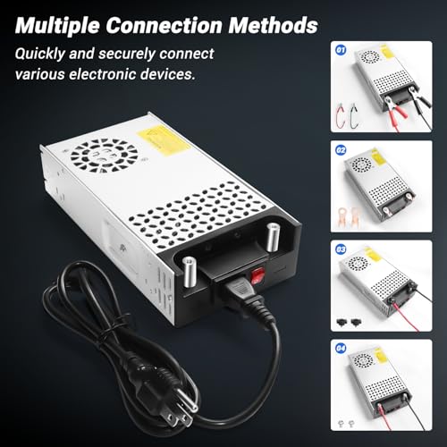 New Version Converter, 110V AC to 12V DC Converter Power Supply 12V 360W 30A DC Switch Transformer for RV,Pump,LED Strip, LCD Monitor (12V 360W) - image 3