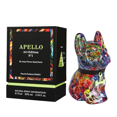 Jean-Pierre Sand - Apello - Eau de Parfum, 75ml - Parfum für Frauen im Sammlerflakon, ideal als Geschenk - Damenparfum im Bulldoggen-Flakon (Art Edition N°1)