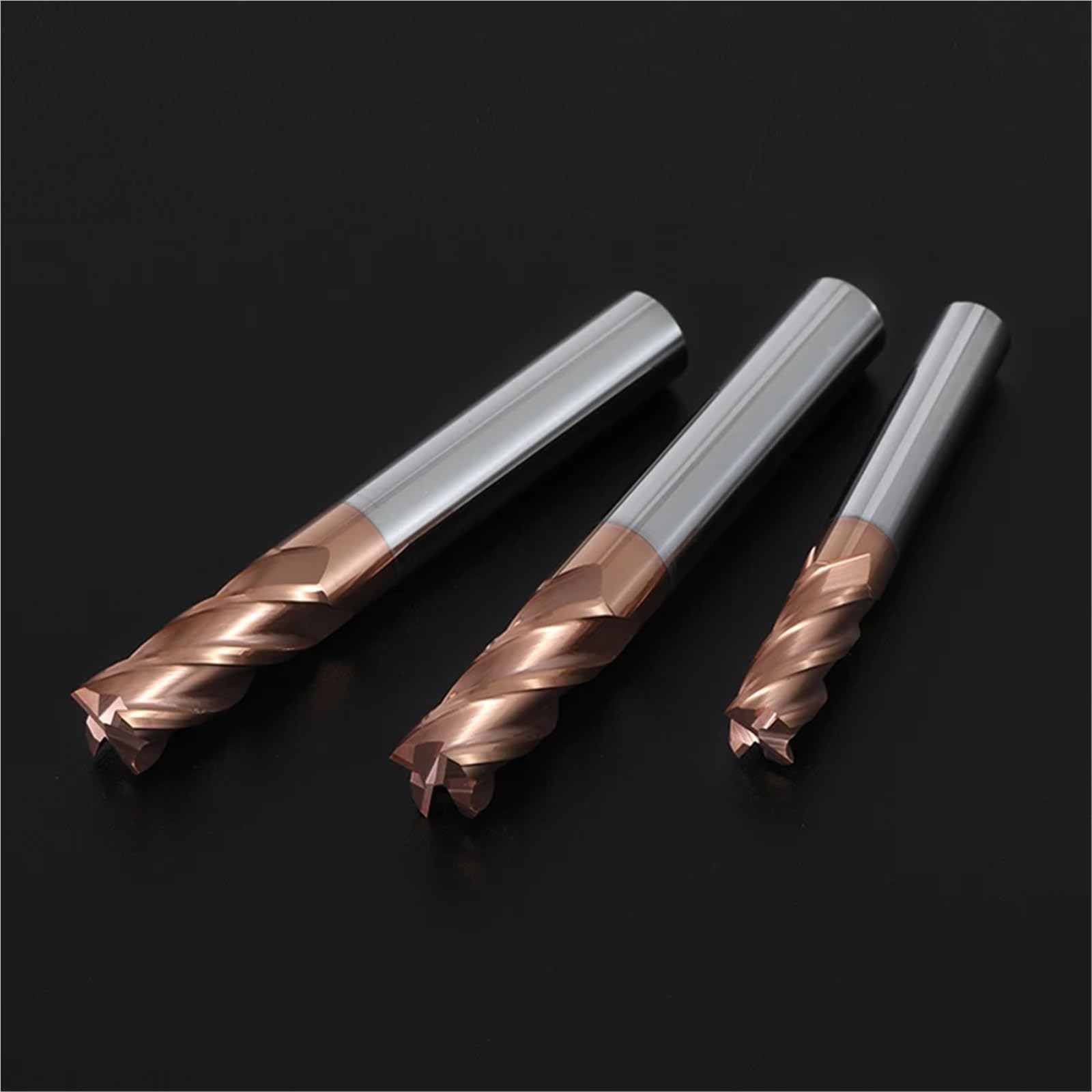 Fresa de carburo de 1 a 20 mm, fresa de 4 ranuras, herramienta de corte de acero de tungsteno con revestimiento de aleación, fresas de mecanizado CNC(5PCS,2 4 5 6 8 10 12 aset)