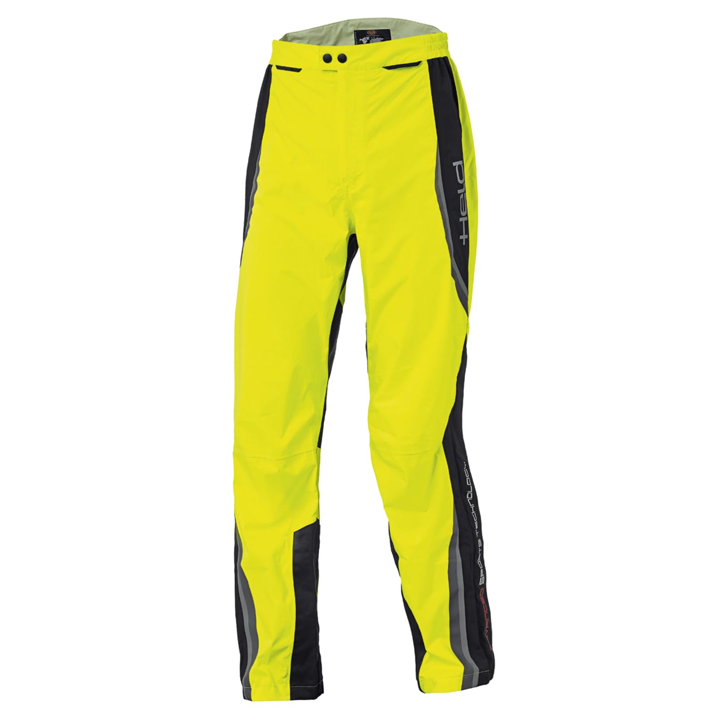 Held Rainblock 2 Base - Sport Motorrad Regenhose Herren - Membrane 100% Wasserdicht, Atmungsaktiv - Reflex Einsätze - Packtasche - Antirutsch-Gewebe am Gesäß