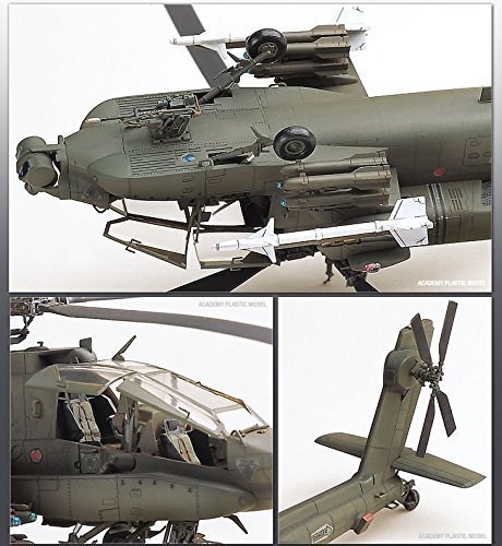Toys 4 U 7777 Academy - Kit de modelo de plástico 1/48 Ah-64A Apache Helicóptero Hawk Toy 12262