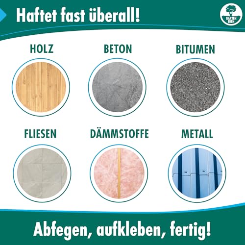 Garten Eben - Dachfolie selbstklebend EPDM 1mm - 0,75m x 10m EPDM Folie Dachbahn selbstklebend & wasserdicht für außen kaltselbstklebend 7,5m²