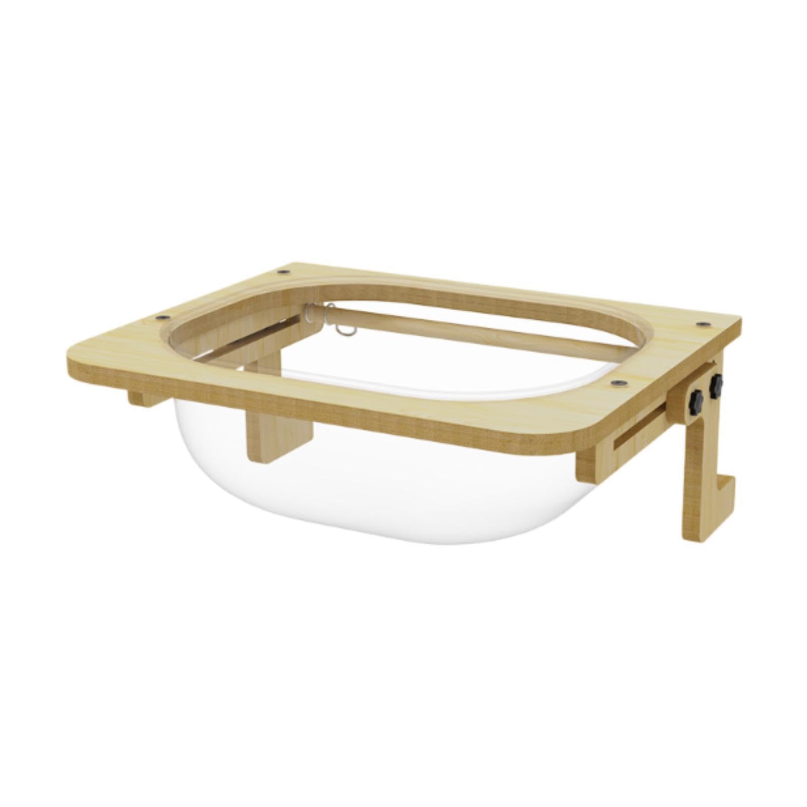 Acogedora Hamaca para Ventana para Gatos. Soporta hasta 13.6 | ajustable. Solución para ahorrar espacio. La hamaca para gatos cuenta con ganchos metálicos para colgarla fácilmente.
