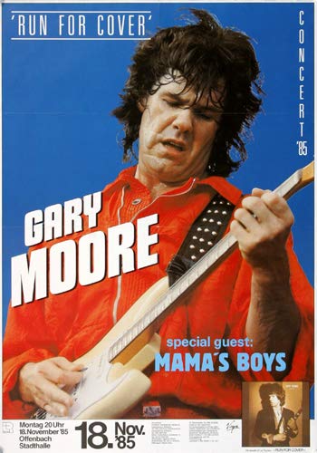 Gary Moore - Run For Cover 1985 - Poster, Concertposter, Concert