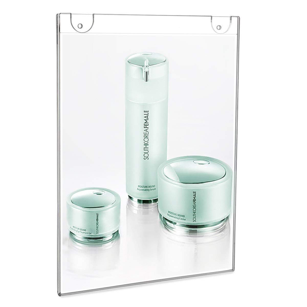 HIIMIEI HIIMEI Mehrweg Plakattasche DIN A4 Werbedisplay, 4er A4 Acrylglas Posterhalter/Werbeschilder, Transparent (A4 210mm x 297mm)
