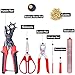 Glarks Heavy Duty Adjustable Metal Hole Punch Pliers Revolving Leather Belt Hole Punch with Eyelet Pliers Tool Kit for Belt, Watch Bands, Saddle, Shoes, Crafts