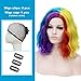 TopWigy Rainbow Curly Wig Synthetic Heat Resistant Short Colorful Wigs for Halloween Costume Cosplay Party Christmas 14 Inches