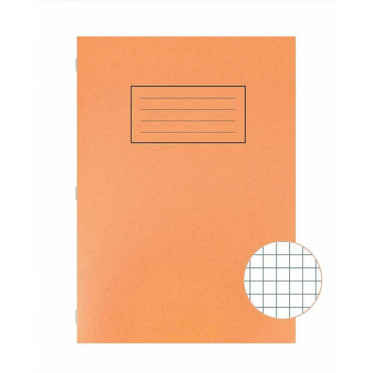 Silvine - Quaderno formato A4, colore: Arancio A righe con margine, 80 pagine [confezione da 10]