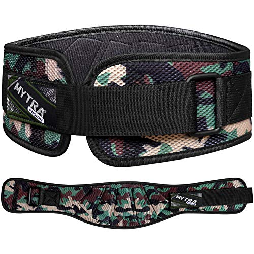 Mytra Fusion Ultra Sleek Camo Fitness Weight Lifting Belt for Heavy Lifting, CrossFit, Bodybuilding & Training Ideal for Both Men and Women (Camo Green, X-Small) – Image 5