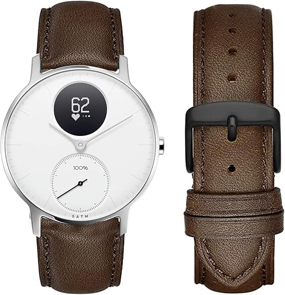 Bracelet en cuir 20mm pour ScanWatch 2 42mm | Élégance classique