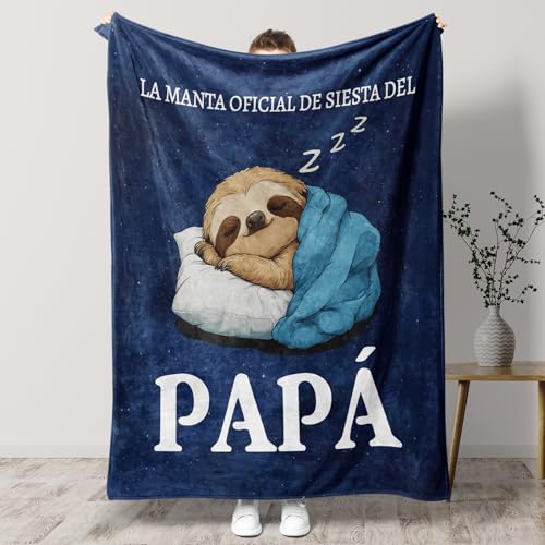 Welsky Presente pai, presentes para o pai, presente de agradecimento aniversário Natal e dia do pai para o pai, manta de flanela