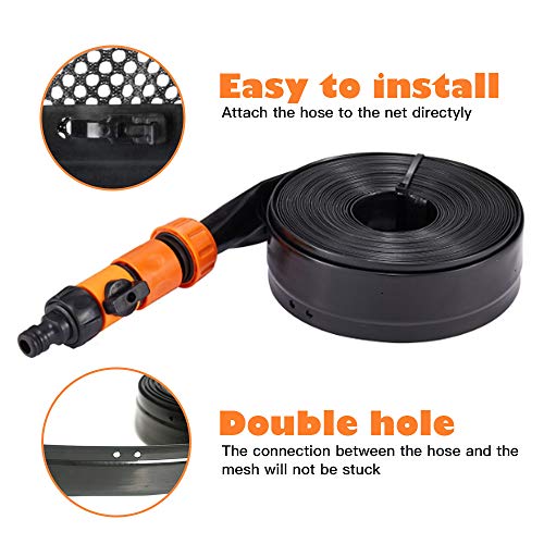 NHILES Upgrade Trampoline Sprinkler Outdoor Water Play Sprinklers Summer Sprinkler for Kids（39Ft） - Thumbnail 3