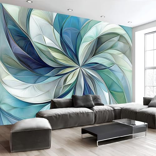 Poster mural intissé fleurs élégance haut de gamme avec effet relief 3D abstrait