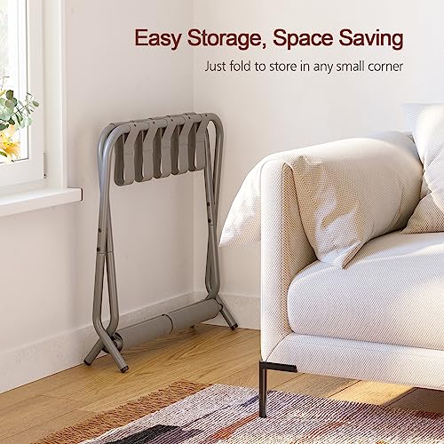 Amhancible HLR02GY Luggage Rack, Set Of 2 thumb #3