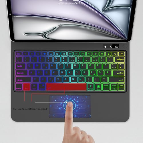 JADEMALL Magic Keyboard Hülle für iPad Air 13" M4 2026/M3 2025/M2 2024 – Ansicht 4