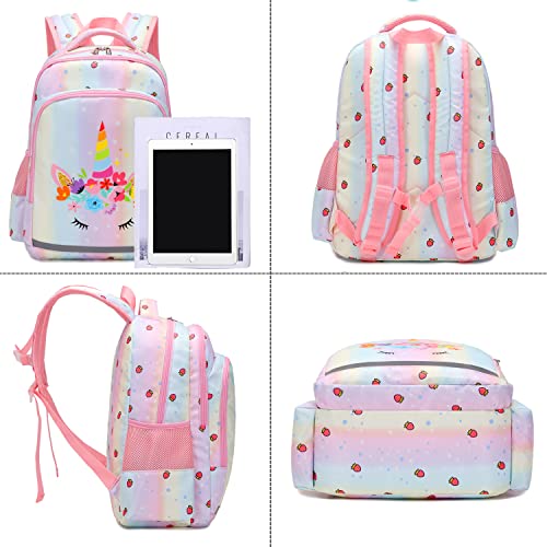 Jsqdagzh Unicorn Backpack And Lunch Box For Girls, Unicorn Backpack For Girls Kids School Bags Backpack With Lunch Box And Pencil Case (Unicorn) #TOP1