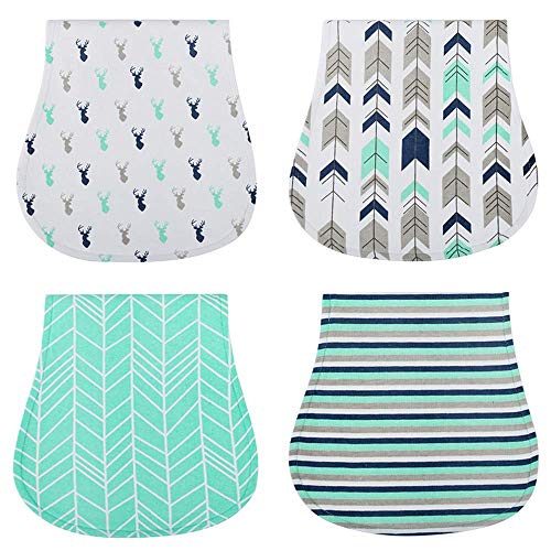 Paños para eructos de bebé, accesorio para toallas de enfermería, paquete de 4 (estilo 9)