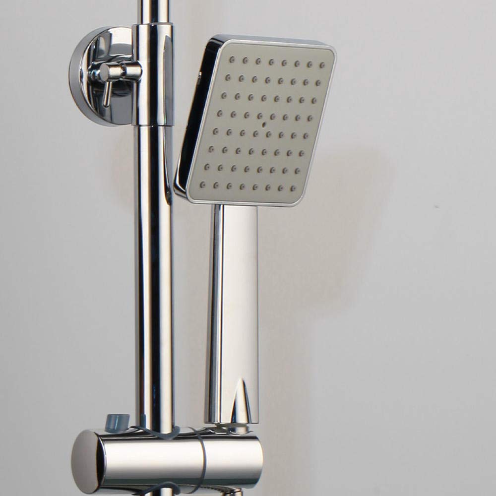 Chrome Polish Opad Opad Shower Krotek Zestaw prysznicowy Mikser Tap Miksery Temperatura cyfrowa wyświetlacz krany prysznicowe Zestaw Zestaw