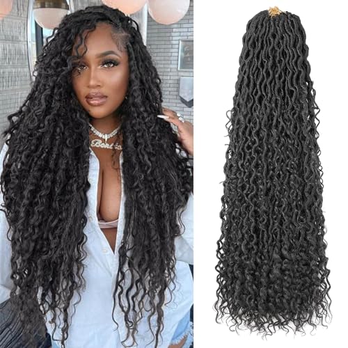 Mscat 30 Incn Soft Locs Crochet Hair 8 Packs Boho Faux Locs Ombre Synthetic River Locs With Curly Ends Bohemian Soft Locs Crochet Braids Extended Locs (12Strands/Pack 1B#) Mscat 30 Incn Soft Locs Crochet Hair 8 Packs Boho Faux Locs Ombre Synthetic River Locs With Curly Ends Bohemian Soft Locs Crochet Braids Extended Locs (12Strands/Pack 1B#)