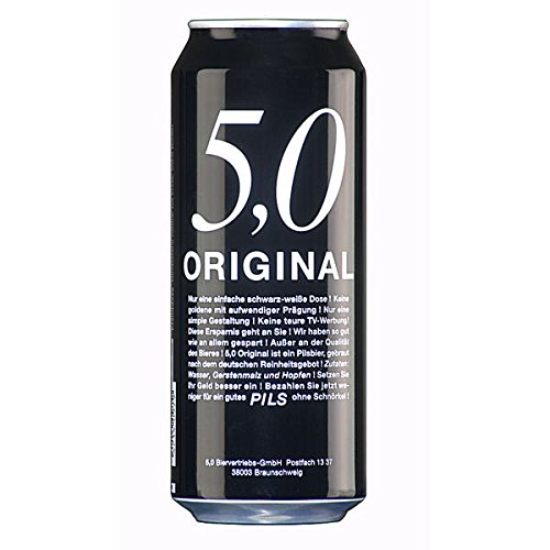 Oettinger 5,0 Pils Original, 24er Pack (24 x 500 ml) EINWEG