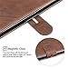 ISADENSER Compatible with LG K20 Plus/LG K10 2017 Case/LG K20V Case, Premium PU Leather Flip Cover Vogue Business with Kickstand and Credit Slots Wallet Phone Case for LG K10 2017 Retro Brown HX