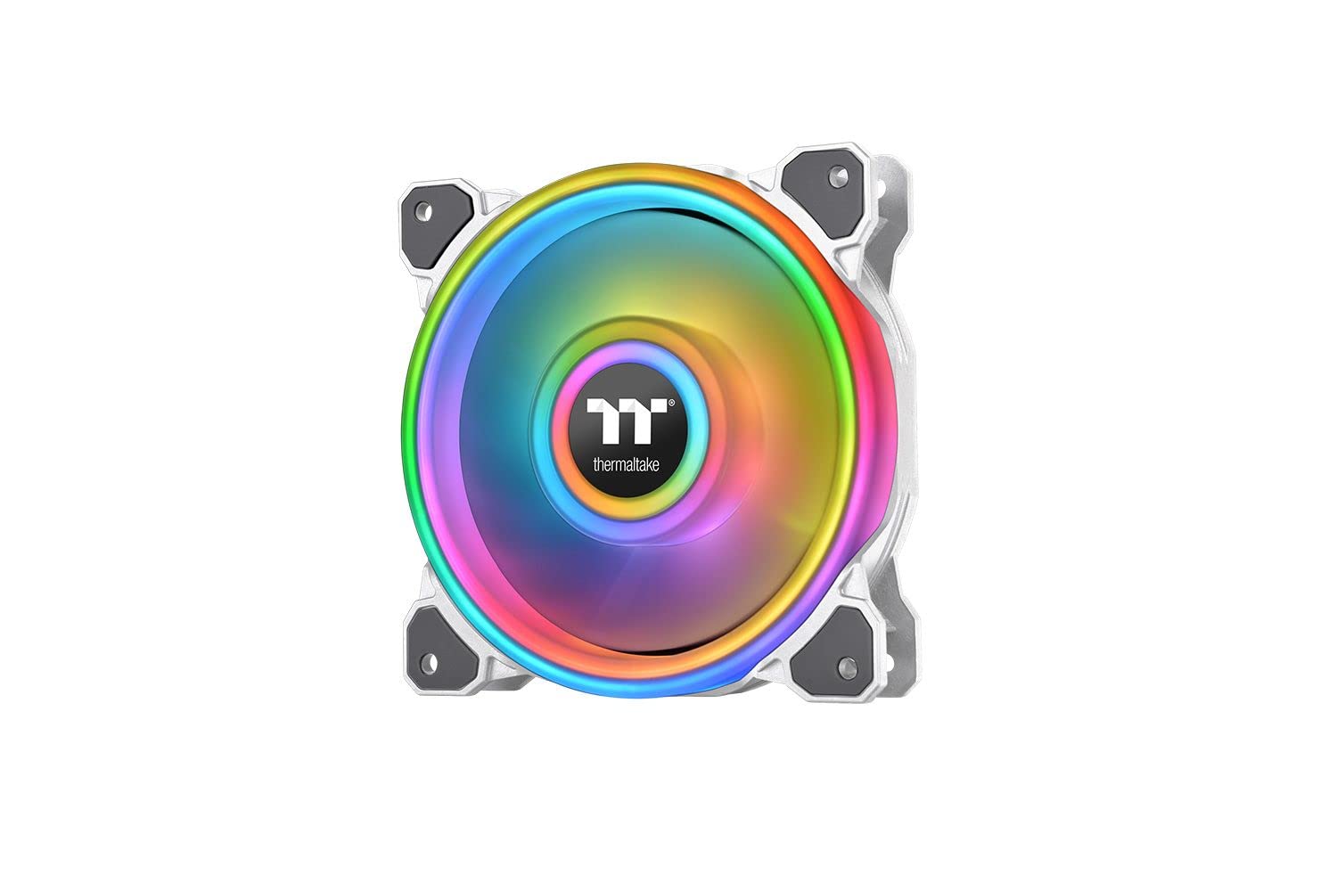 Thermaltake Riing Quad 14 RGB Radiator Fan - 5.25 Inch, Single Fan Pack - White, Compatible with Desktop, Radiator