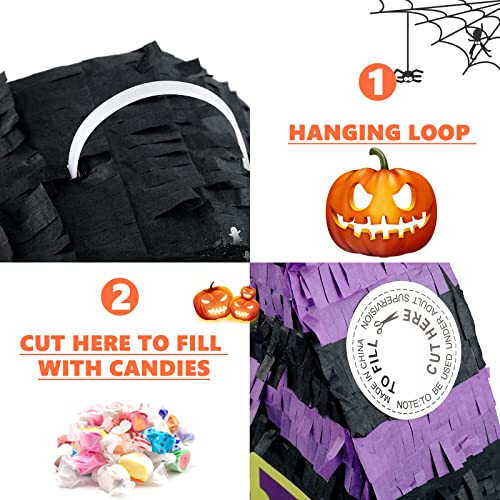 Pumpkin Pinata Funny Halloween Pumpkin Pinata With Stick And Blindfold Halloween Pinata For Adults Birthday Party Game Candy Prop Favors Decoration Supplies, 15 X 12 Inches #TOP2