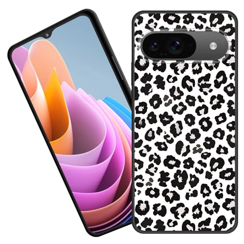 BFUKVOU for Google Pixel 10/10 Pro 6.3 inch 2025 Case,Premium Soft Silicone Rubber Full-Body Protective Bumper Case,Leopard Print Pattern
