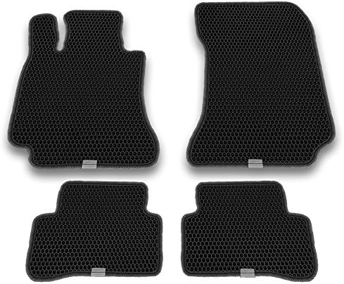 Motliner Floor Mats, Custom Fit with Dual Layered Honeycomb Design for Mercedes-Benz E-Class 2009-2016. All Weather Heavy Duty Protection for Front and Rear. EVA Material, Easy to Clean.