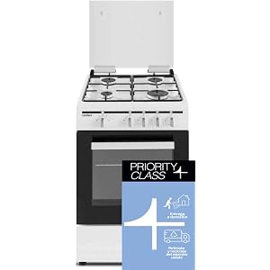COCINA ROMMER 4 FUEGOS BUTANO HORNO BLANCA 92x58x54 (HORNO 50 LT) :  Amazon.es: Grandes electrodomésticos