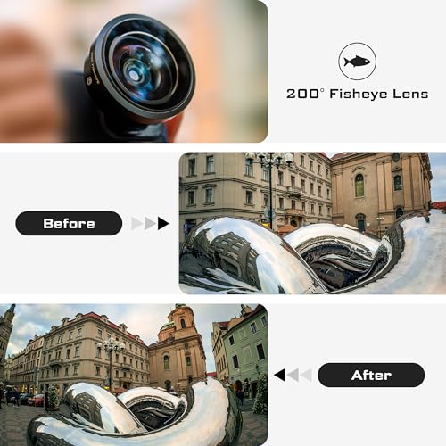 Image of Freewell 200 Fisheye Lens Compatible with Freewell Sherpa iPhone /Galaxy Cases & Genius Rig Cage