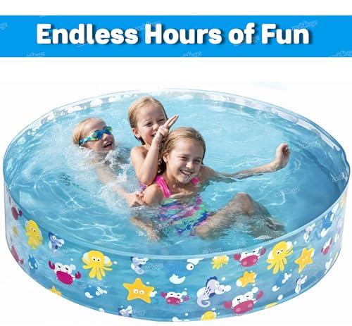 Image of Zest 4 Toyz Swimming Pool for Kids Baby Adult Aquababes Bathtub for Indoor Outdoor Play (4 Feet)