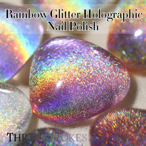 Image of THR3E STROKES 9D Glitter Cat Eye Gel Magnetic Nail Polish Gel Art Manicure DIY at Home Soak Off UV G-el 7.5ML (CE12, 7.5ML)
