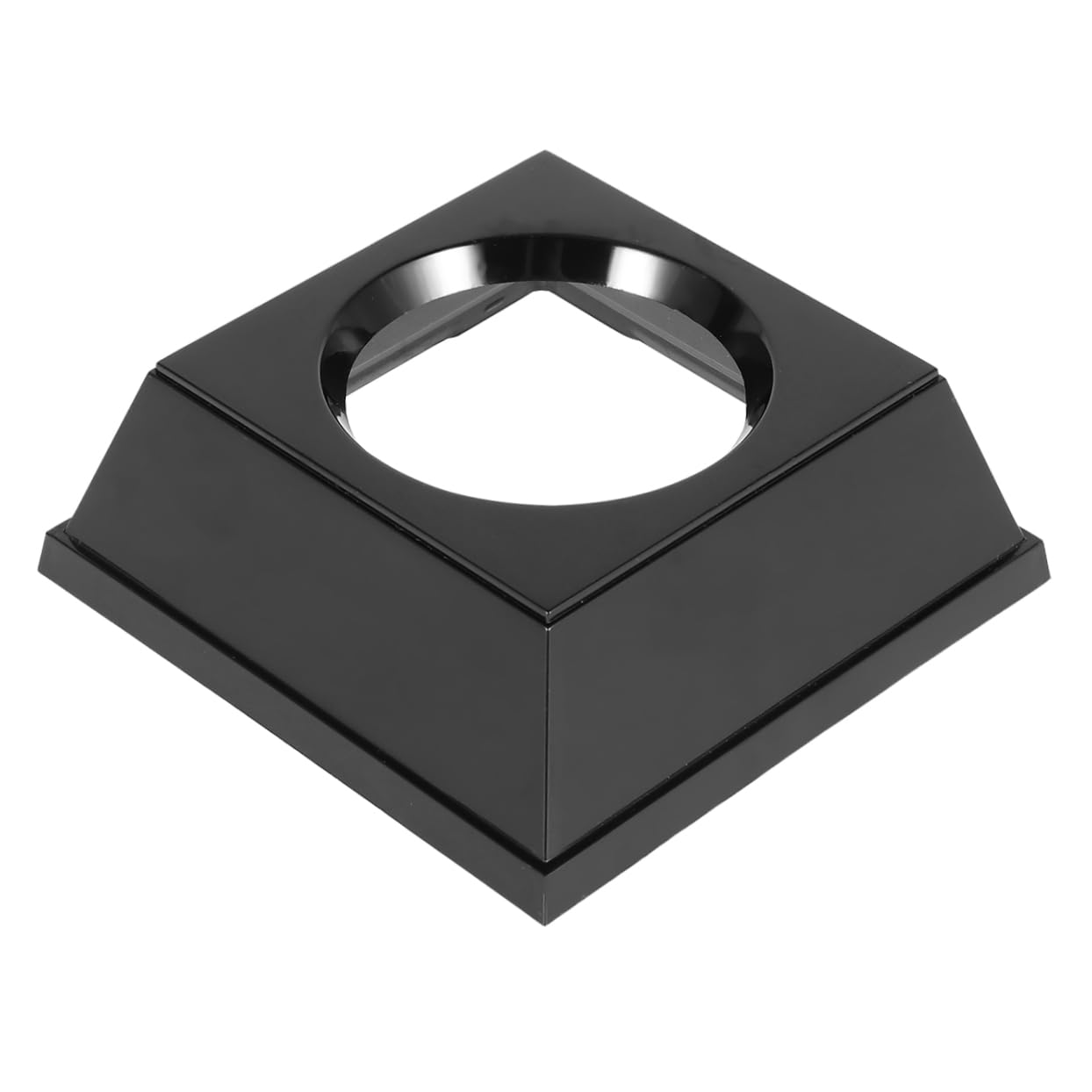 Mikinona 1pc Plastic Sports Ball Display Holder Black Rack for Basketball Soccer Volleyball Durable Storage for Home Office Garage School and Shop Use