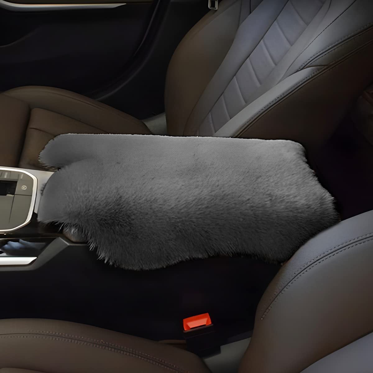 Cuscino Per Bracciolo Auto In Pelle | Con Tasche Portaoggetti | Universale Per Auto, SUV E Camion - Foto 3