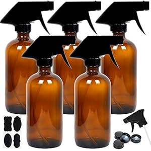 Youngever 5er Pack Glassprühflaschen Amber