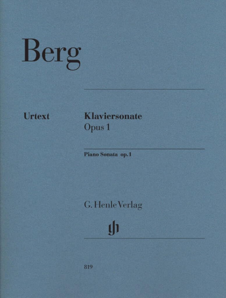 Piano Sonata op. 1 - piano - (HN 819): Instrumentation: Piano solo