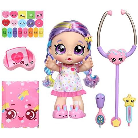 Kindi Kids Toddler Doll - Shiver and Shake Rainbow Kate - Interactive Talking Toy with Shopkins Accessories, 5.55 x 3.98 x 9.96 inches Cover