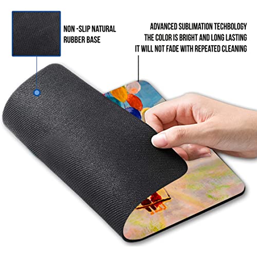 Image of PAPER PLANE DESIGN Mouse Pad Designer Anti Skid Mouse Pads for Desktop and Laptop Computers. D418