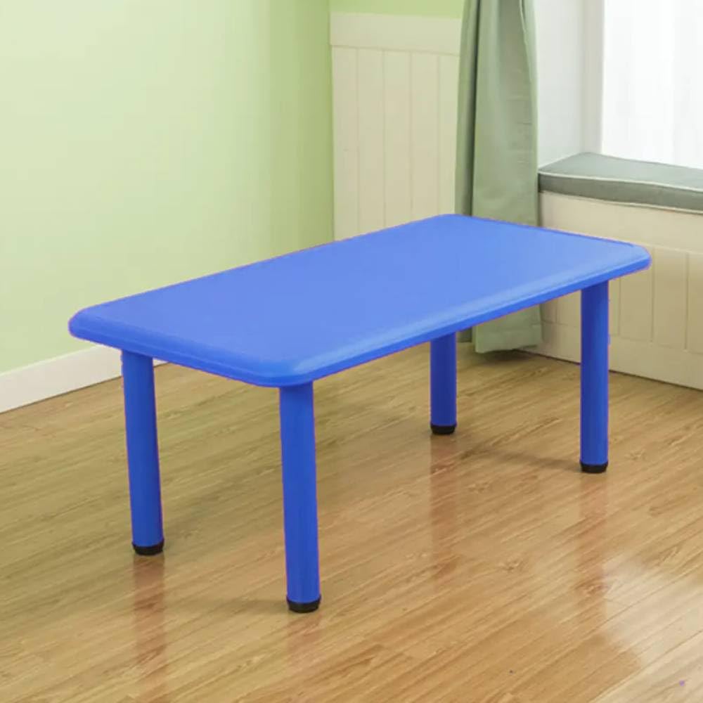 Sponsored Ad - HerHome Rectangle Kids Table – Plastic Study Table for Home or School (48" L x 24" B) – Indoor & Outdoor Use – Color May Vary – Chairs Not Included