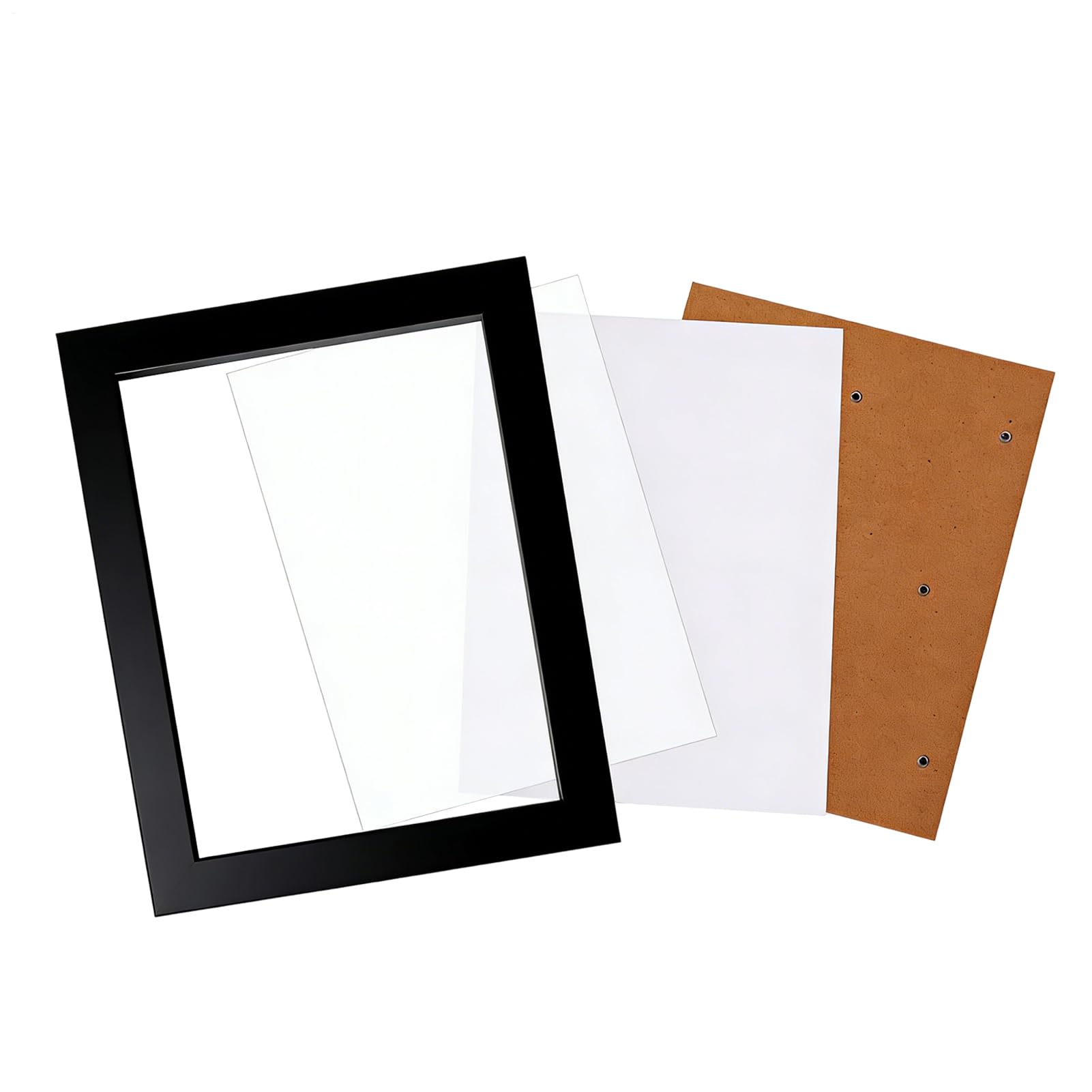 Wand Bilderrahmen 20x25 cm Schwarzer Moderner Posterrahmen