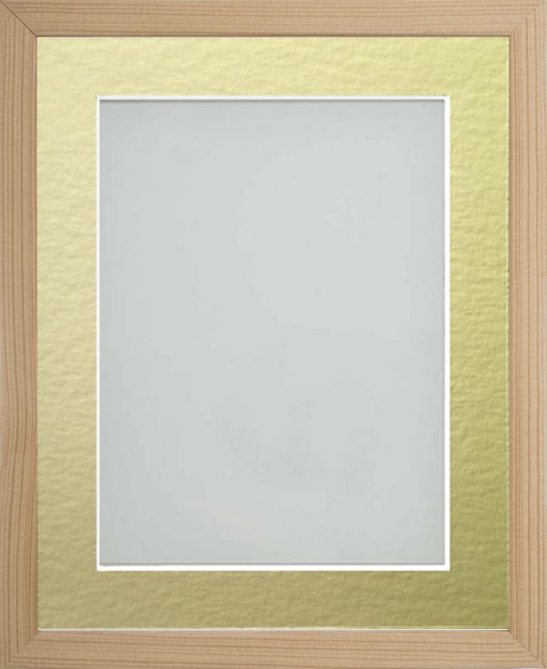 Frame Company Webber Beech with Gold Mount, 18x14 for 14x10 inch โ image 1